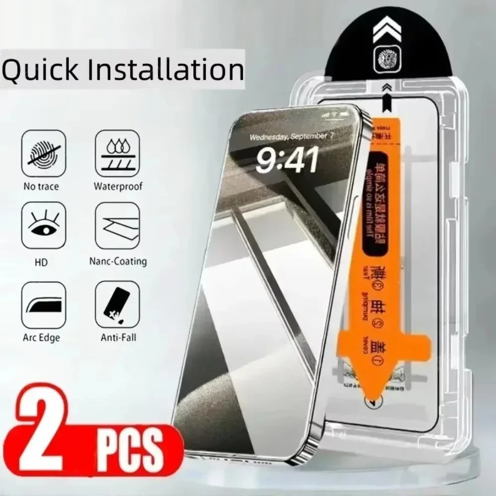 Phone Accessories Online Store - 2PCS ฟิล์มกระจกนิรภัยโปร่งใสสำหรับเสี่ยวมี่ POCO C85 4G C71