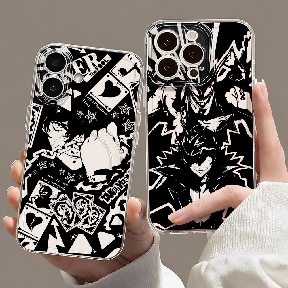 Magnetic Phone Case - เคสโทรศัพท์ Game P-Persona 5 แบบใส แม่เหล็กยึดติด