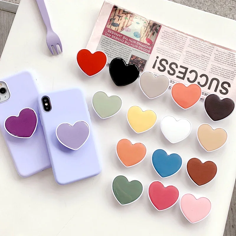 Phone Accessories Vending Machine - 2024 รูปหัวใจซ็อกเก็ตโทรศัพท์ผู้ถือFinger Grip Bracketสนับสนุนโทรศัพท์สําหรับIPhone 15 14