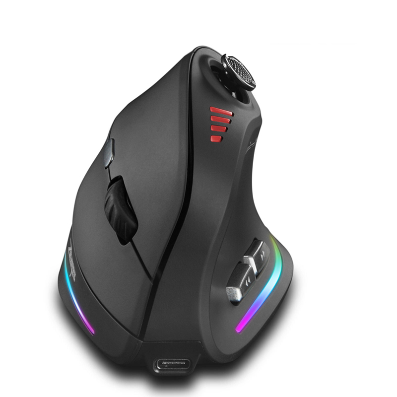 Gaming Controller Phone - Jomaa RGB Backlit ไร้สายเมาส์แนวตั้งสําหรับ Gamer 24000DPI