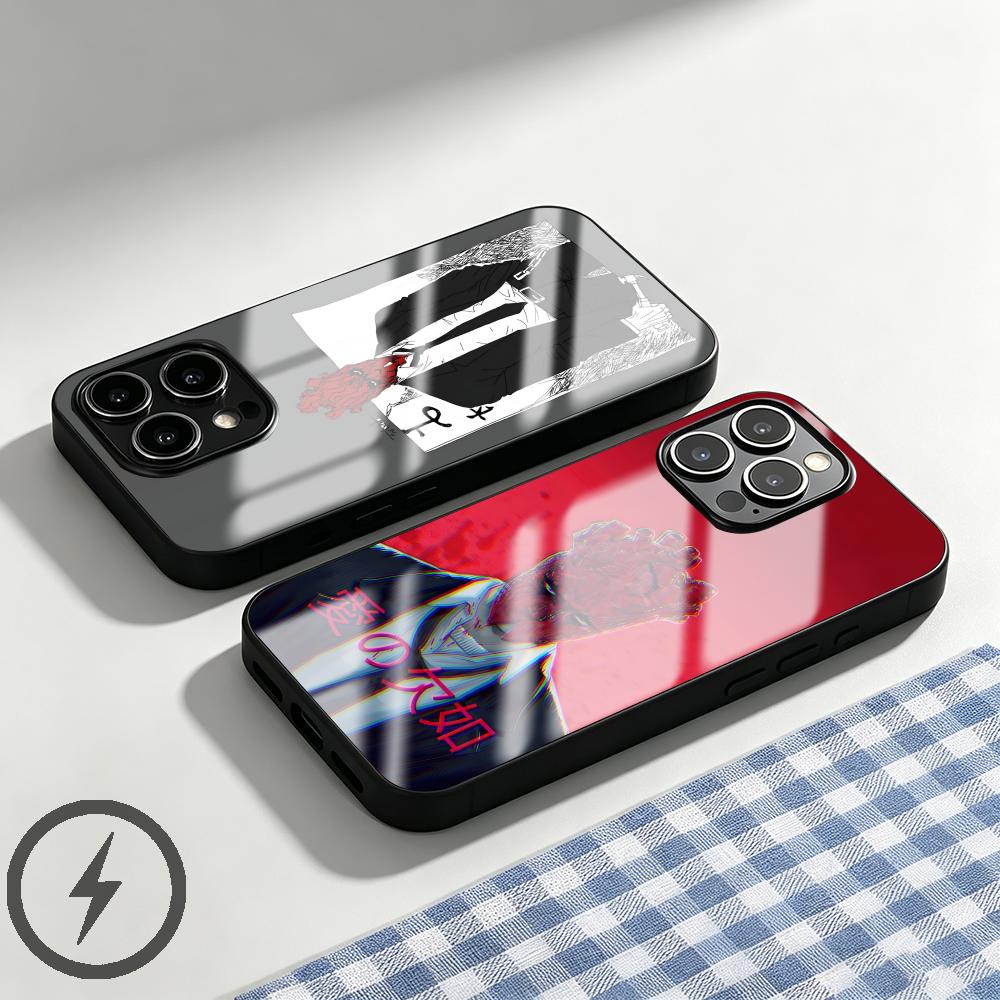 Magnetic Phone Case - เคสโทรศัพท์ลายอนิเมะโดโรเฮโดโร สำหรับ iPhone 17 16 15
