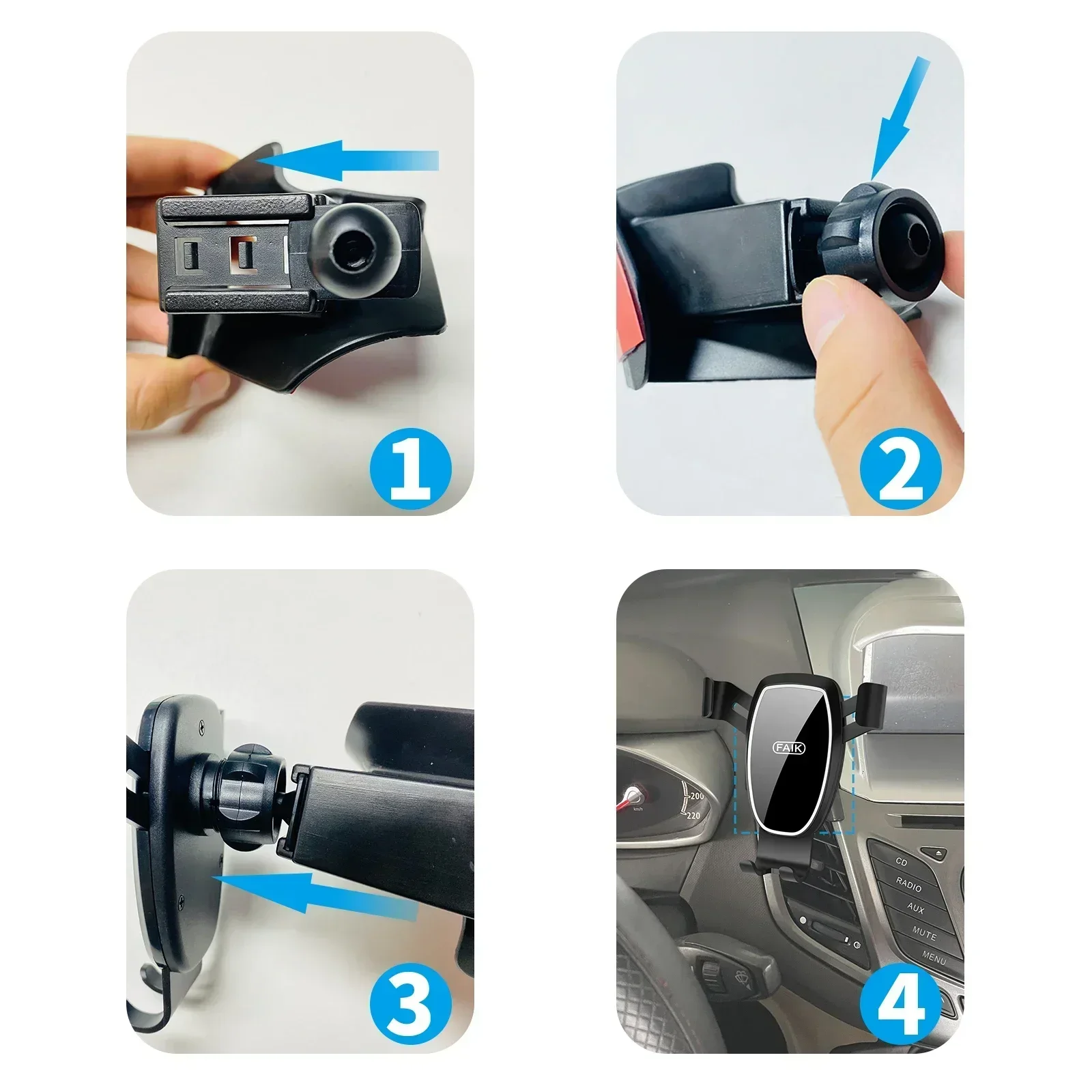 ที่วางโทรศัพท์มือถือในรถยนต์ขา - Qq Phone Accessories บทวิจารณ์และราคา