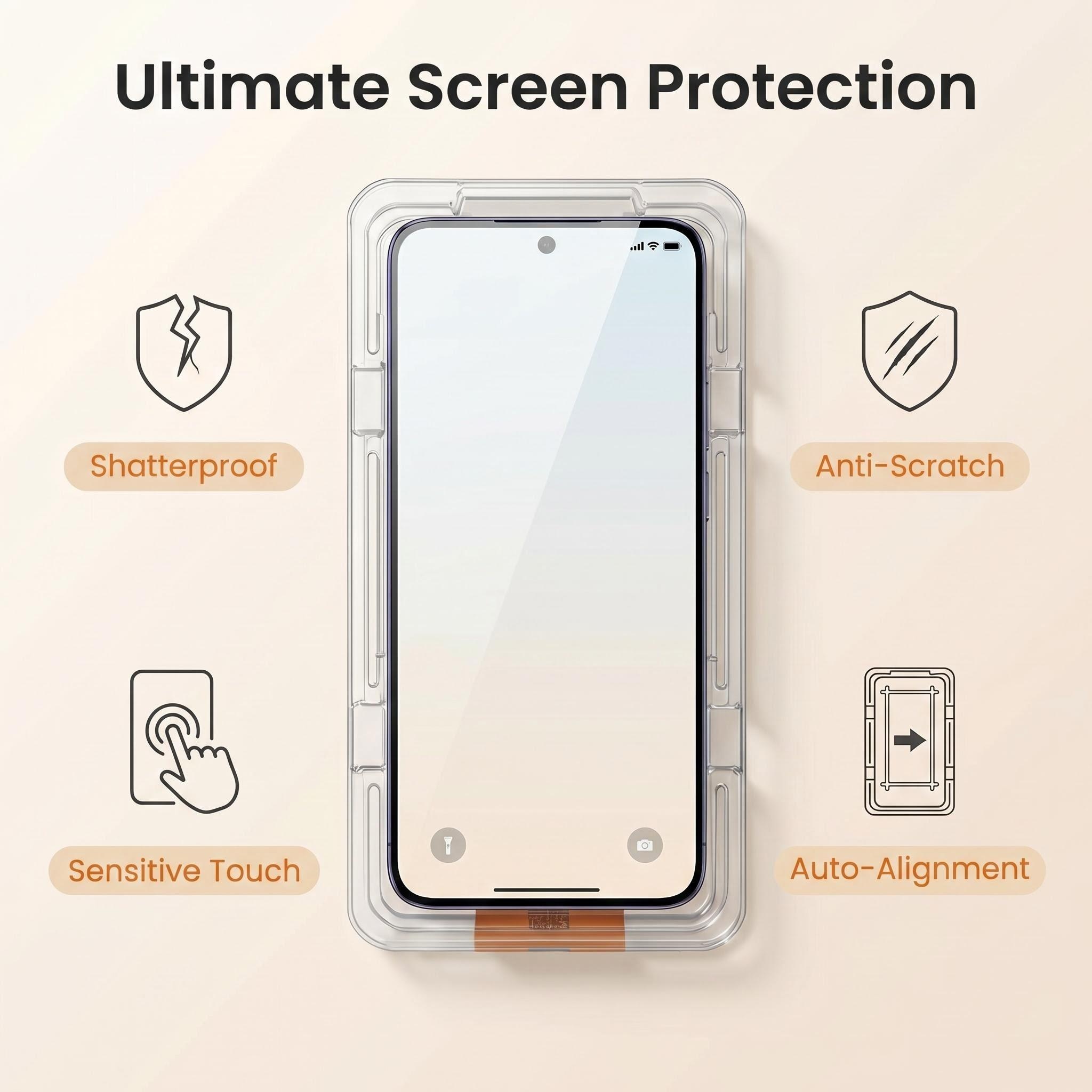 2 แพ็ค 4K กระจกนิรภัยป้องกันฝุ - Phone Accessories Online Store บทวิจารณ์และราคา
