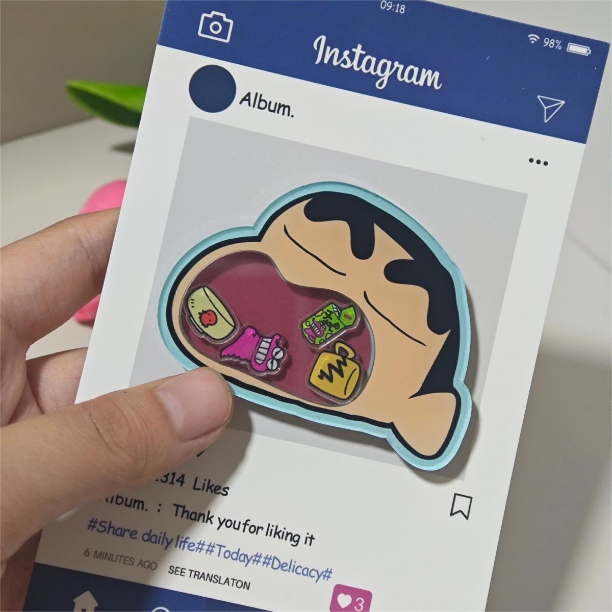 ที่จับโทรศัพท์แบบพกพา ลายเครยอ - Phone Accessories Vending Machine บทวิจารณ์และราคา